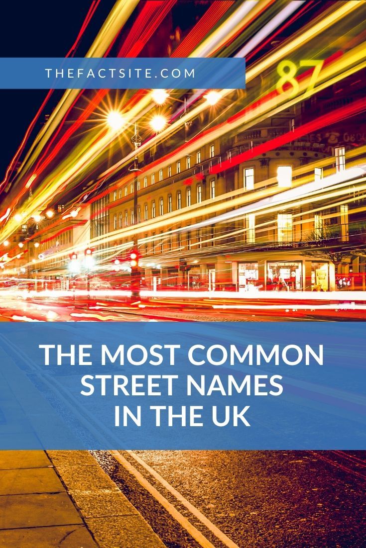 Common Street Names In Uk