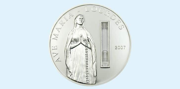 Palau Holy Water, Virgin Mary Coin