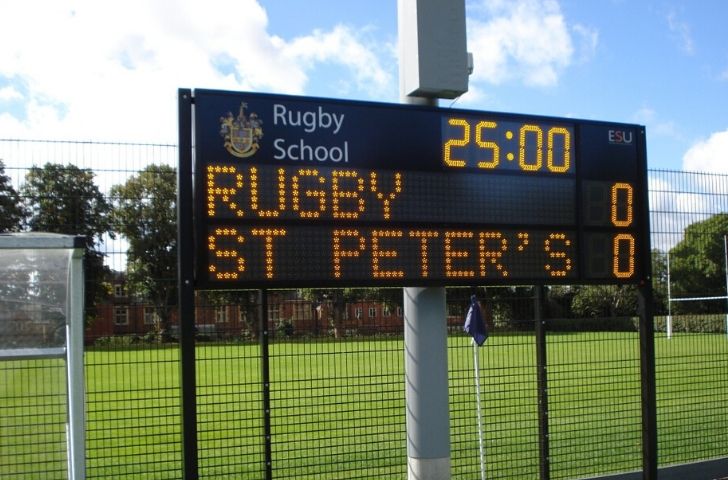 Rugby scoring board