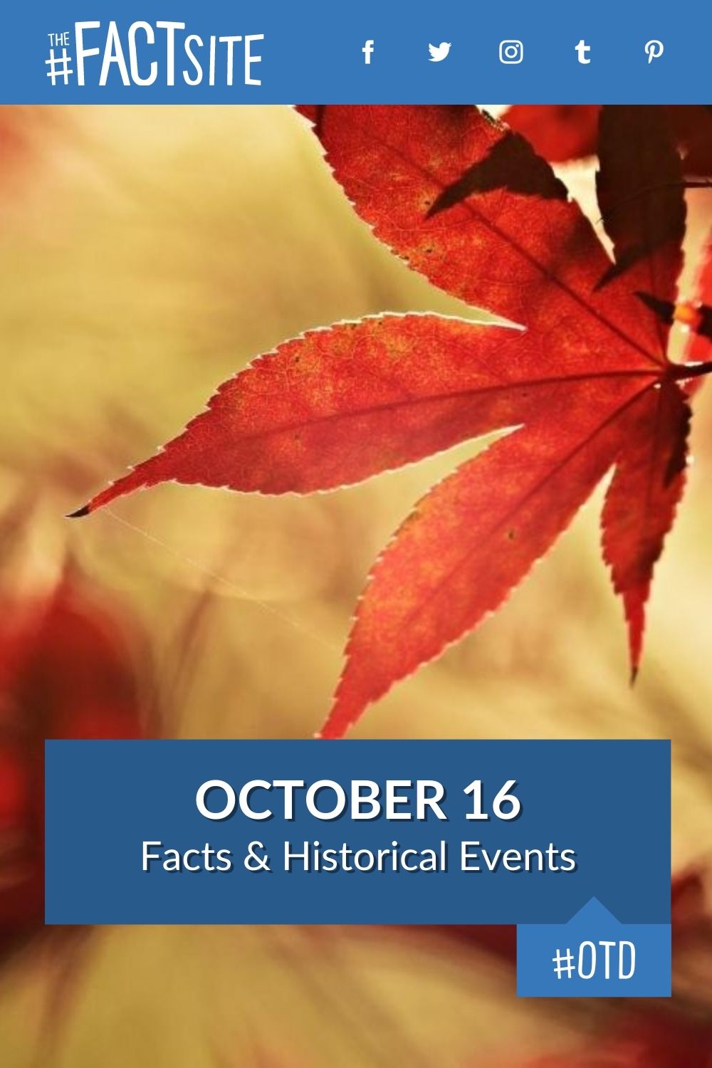October 16 Facts & Historical Events On This Day The Fact Site