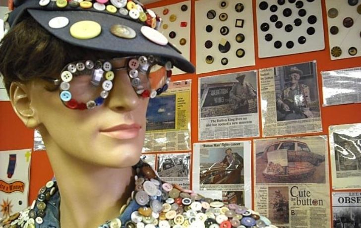 A mannequin at the Button King Museum