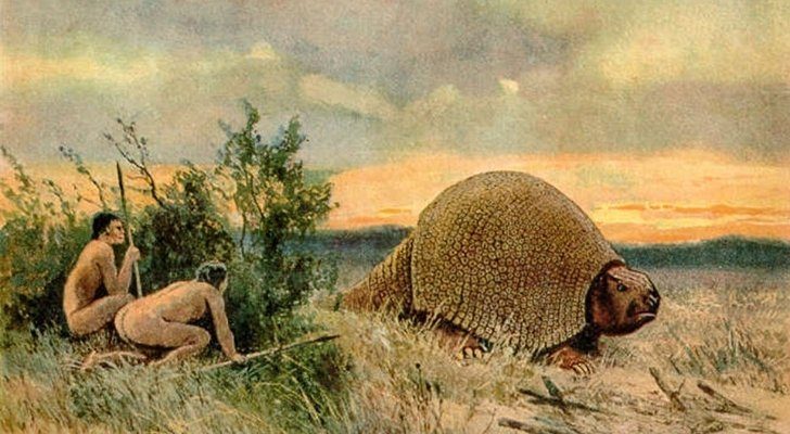 Paleo-Indians hunting for food