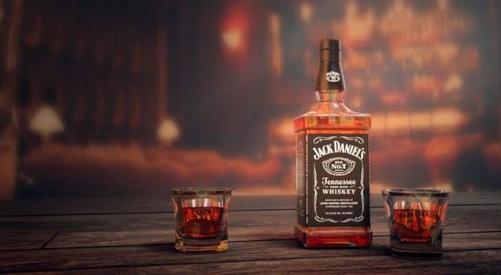 A bottle of Jack Daniels