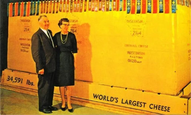 OTD in 1964: The world's largest cheese weighing 34