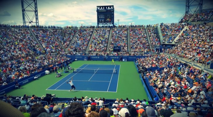 A tennis match