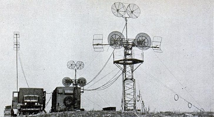 A microwave radar tower from 1945