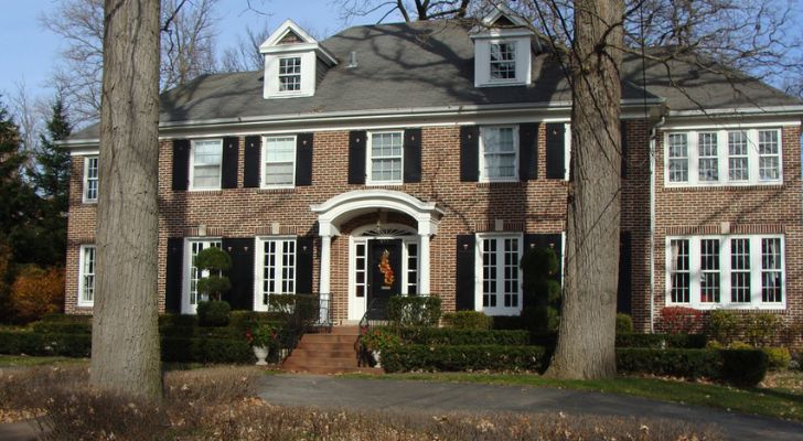 The iconic McCallister house from Home Alone