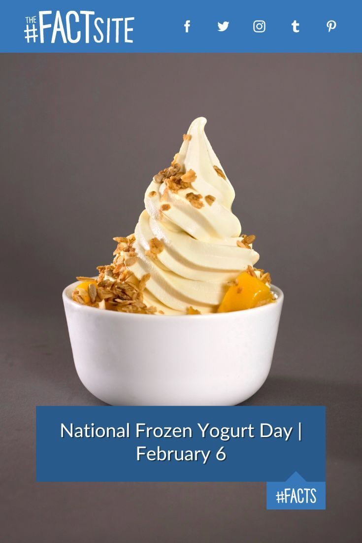 National Frozen Yogurt Day February 6 The Fact Site