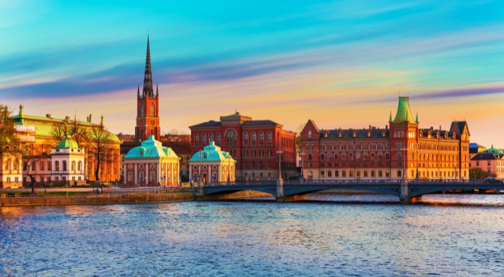 A Swedish town on the coast