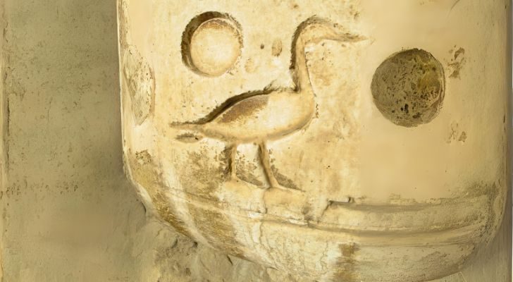 Ancient Egyptian hieroglyphics depicting a goose