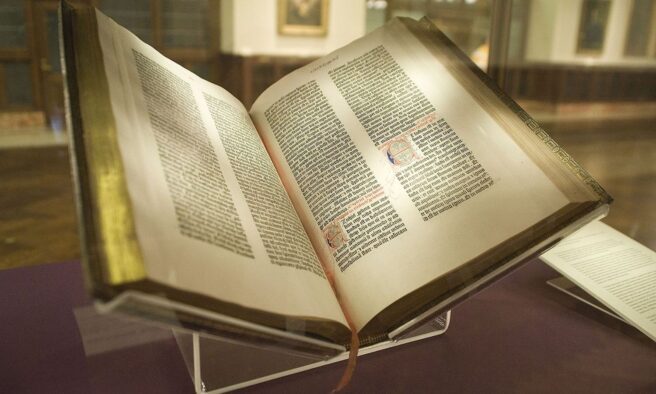 OTD in 1456: The first printing of the Gutenberg Bible was completed.