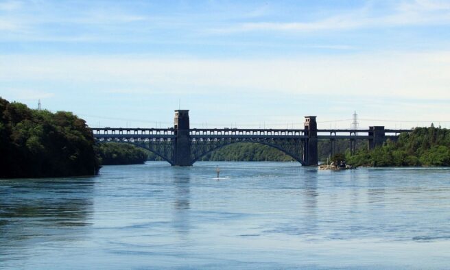 OTD in 1970: A fire broke out in the Britannia Bridge in North Wales.