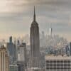 The Empire State Building amidst the New York City skyline with surrounding skyscrapers